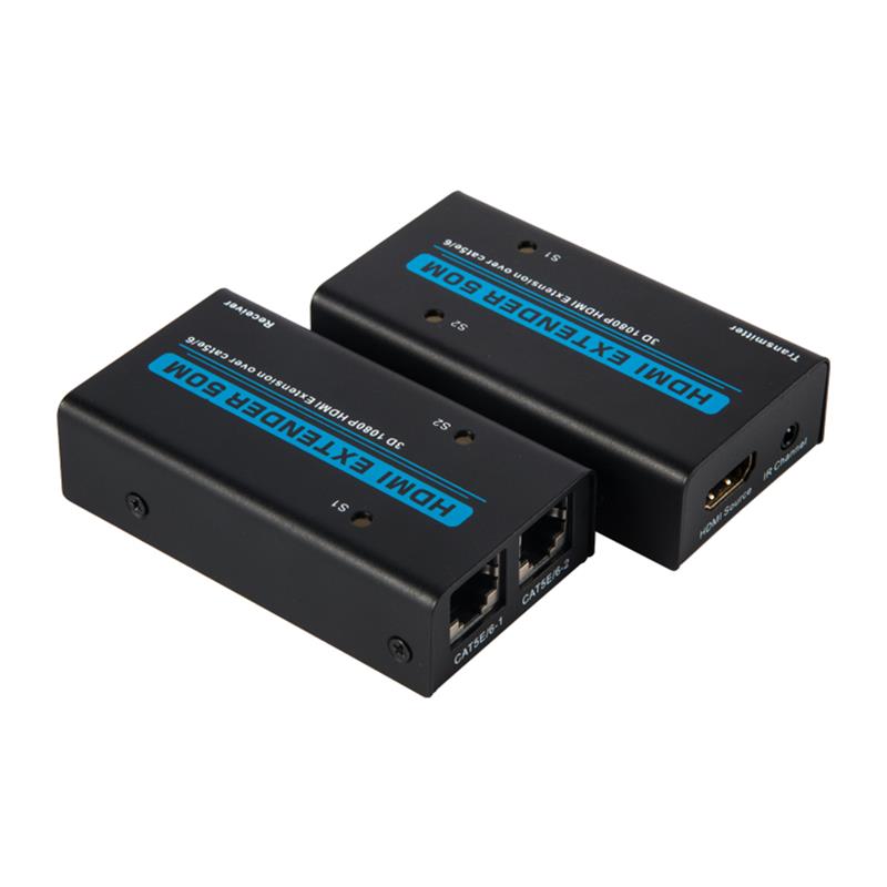 Extensor HDMI V1.3 50m peste cablu Dual cat5e \/ 6 Suport Full HD 1080P