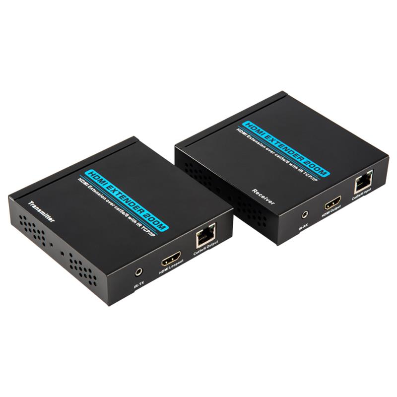 V1.3 Extensor HDMI 200m peste cablu single cat5e \/ 6 Suport Full HD 1080P POE