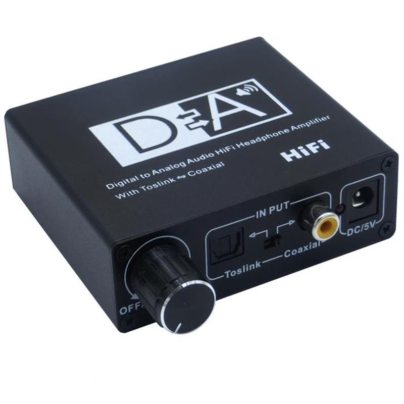 Amplifer cu căști HiFi audio digital până la analogic cu audio coaxial Toslink