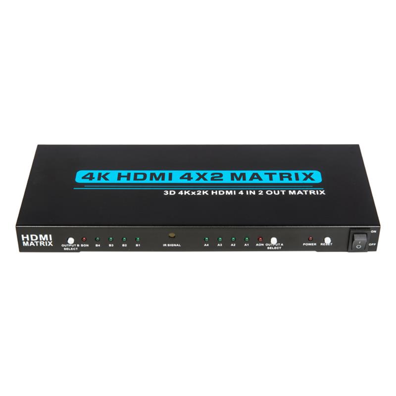 V1.4 4K \/ 30Hz HDMI 4x2 Matrix cu suport EDID 3D Ultra HD 4Kx2K