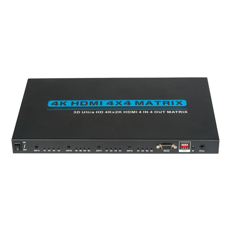 V1.4 4K \/ 30Hz HDMI 4x4 Matrix cu suport EDID 3D Ultra HD 4Kx2K