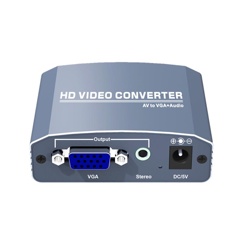 A \/ V la VGA + Convertor stereo Up Scaler 720P \/ 1080P